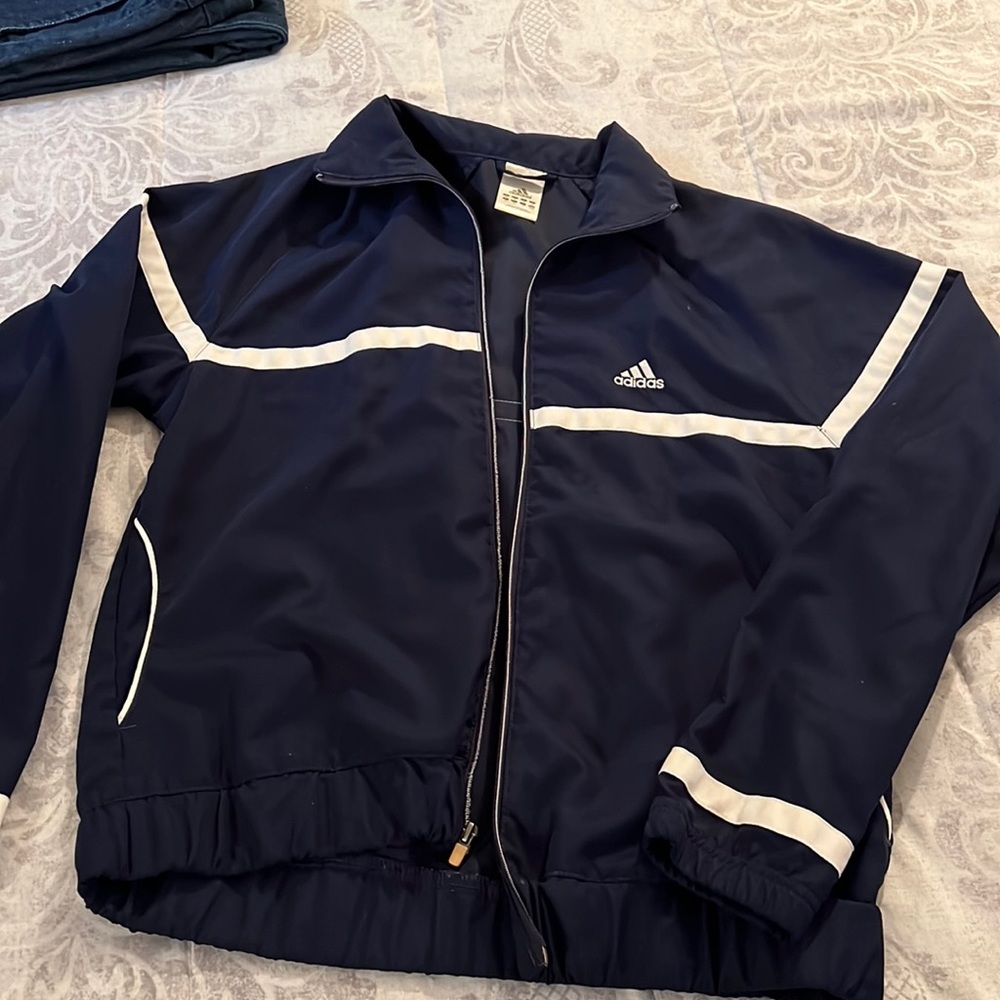 Navi blue Adidas jacket